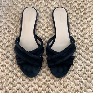 Black Suede Sandal